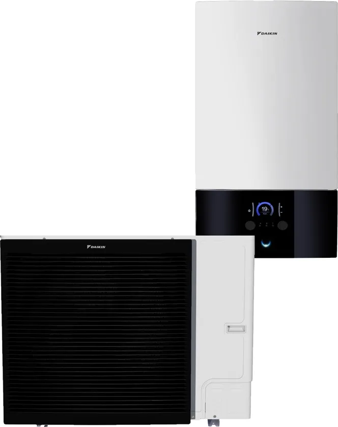 Õhk-vesi soojuspump Daikin Altherma 3 R välis- ja siseosa